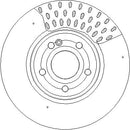 Disctech Brake Disc (Single) - Fits Ford, Mercedes-benz - ABD3822 - Front Axle