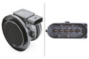 HELLA 8ET 009 142-541 Air Mass Sensor - 5-pin connector - Bolted