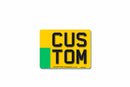 4D Rear Aluminium Electric Vehicle Number Plate Motorcycle 235 X 178|Standard