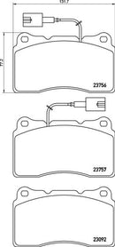 Mintex Brake Pad Set fits -Alfa Romeo MDB3408 (also fits other vehicles)