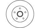 Disctech Brake Disc (Single) - Fits Renault, Vw - ABD3120 - Front Axle