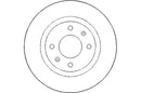 Disctech Brake Disc (Single) - Fits Hyundai - ABD3065 - Front Axle