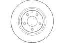 Disctech Brake Disc (Single) - Fits Citroën, Mazda - ABD2505 - Rear Axle
