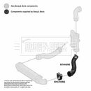 Borg & Beck Turbo Hose  - BTH1692 fits Mercedes W211 E220