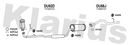 Klarius DU92D - Box With Centre Pipe  - Fits Daihatsu Cuore 1.0i