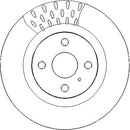 Disctech Brake Disc (Single) - Fits Abarth, Mazda - ABD3965 - Front Axle