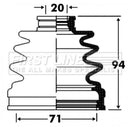 First Line CV Boot Kit  - FCB2860