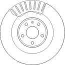 Disctech Brake Disc (Single) - Fits Audi - ABD3427 - Rear Axle