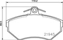 Mintex Brake Pad Set fits -Seat VW MDB1868 (also fits other vehicles)