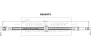Borg & Beck Brake Hose - BBH8979