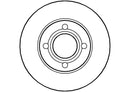 Disctech Brake Disc (Single) - Fits Audi - ABD3523 - Front Axle