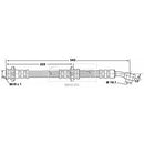 Borg & Beck Brake Hose  - BBH6305 fits Nissan Micra 89-93