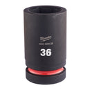Milwaukee Hex socket ShW 1in deep 36mm-1pc - 4932480429