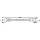 Borg & Beck Brake Hose  - BBH6894 fits Audi A6 93-98