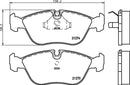 Mintex Brake Pad Set fits -Volvo MDB1614 (also fits other vehicles)