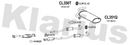 Klarius CL350T - Box With Centre Pipe  - Fits Mitsubishi ASX 1.6