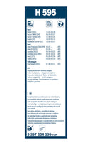 Bosch Rear Wiper Blade - 280mm - H595