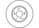 Disctech Brake Disc (Single) - Fits Honda - ABD2094 - Front Axle