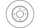 Disctech Brake Disc (Single) - Fits Abarth, Kia - ABD2004 - Rear Axle