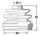 Borg & Beck Cv Joint Boot Kit  - BCB6299 fits Nissan Micra II