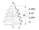 Borg & Beck Cv Joint Boot Kit  - BCB1007 fits Stretch CV Boot Kit