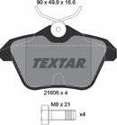Textar Brake Pad Set - 2160601
