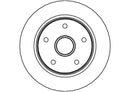 Disctech Brake Disc (Single) - Fits Ford usa, Mercedes-benz - ABD3510 - Rear Axle