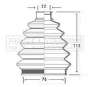 First Line Cv Joint Boot Kit  - FCB2335 fits Vauxhall, Opel - Outer