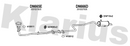 Klarius DN665E - Centre Pipe  - Fits Nissan Figaro 1.0