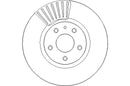 Disctech Brake Disc (Single) - Fits Ford - ABD3180 - Front Axle