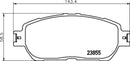 Mintex Brake Pad Set fits -Lexus Toyota MDB2311 (also fits other vehicles)