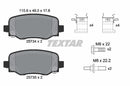 Textar Brake Pad Set - 2573401