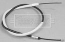 Borg & Beck Brake Cable- LH Rear - BKB3049 fits Renault Clio 1.5DCi