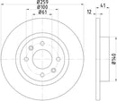 Mintex Brake Discs fits -Dacia Renault Smart S280:4 MDC2087 (also fits other vehicles)