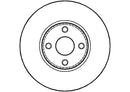 Disctech Brake Disc (Single) - Fits Citroën, Toyota - ABD2816 - Front Axle