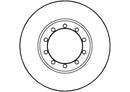 Disctech Brake Disc (Single) - Fits Ford, Mercedes-benz - ABD2059 - Rear Axle
