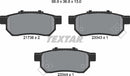Textar Brake Pad Set - 2173801