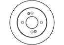 Disctech Brake Disc (Single) - Fits Hyundai, Land rover - ABD2028 - Rear Axle