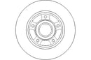 Disctech Brake Disc (Single) - Fits Renault - ABD2152 - Rear Axle
