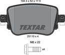 Textar Brake Pad Set - 2511003