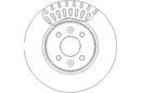 Disctech Brake Disc (Single) - Fits Dacia, Mercedes-benz - ABD3328 - Front Axle