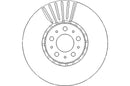 Disctech Brake Disc (Single) - Fits Dacia, Volvo - ABD3327 - Front Axle