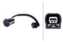 HELLA 6PX 358 141-941 Sensor, parking distance control - angled - 2-pin connector - Plugged