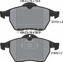 Opel Vauxhall, Brake Pad Set - Textar 2311502