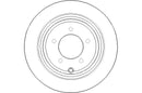 Disctech Brake Disc (Single) - Fits Chrysler, Toyota - ABD3035 - Rear Axle