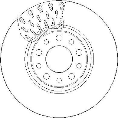 Disctech Brake Disc (Single) - Fits Alfa romeo - ABD2627 - Front Axle