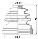 Borg & Beck Drive Shaft Bellow - BCB6260