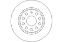 Disctech Brake Disc (Single) - Fits Audi, Suzuki - ABD2355 - Rear Axle