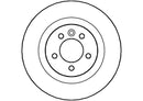 Disctech Brake Disc (Single) - Fits Land rover, Mercedes-benz - ABD2110 - Front Axle