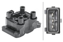 HELLA 5DA 358 168-611 Ignition Coil - 12V - 2-pin connector - Bolted